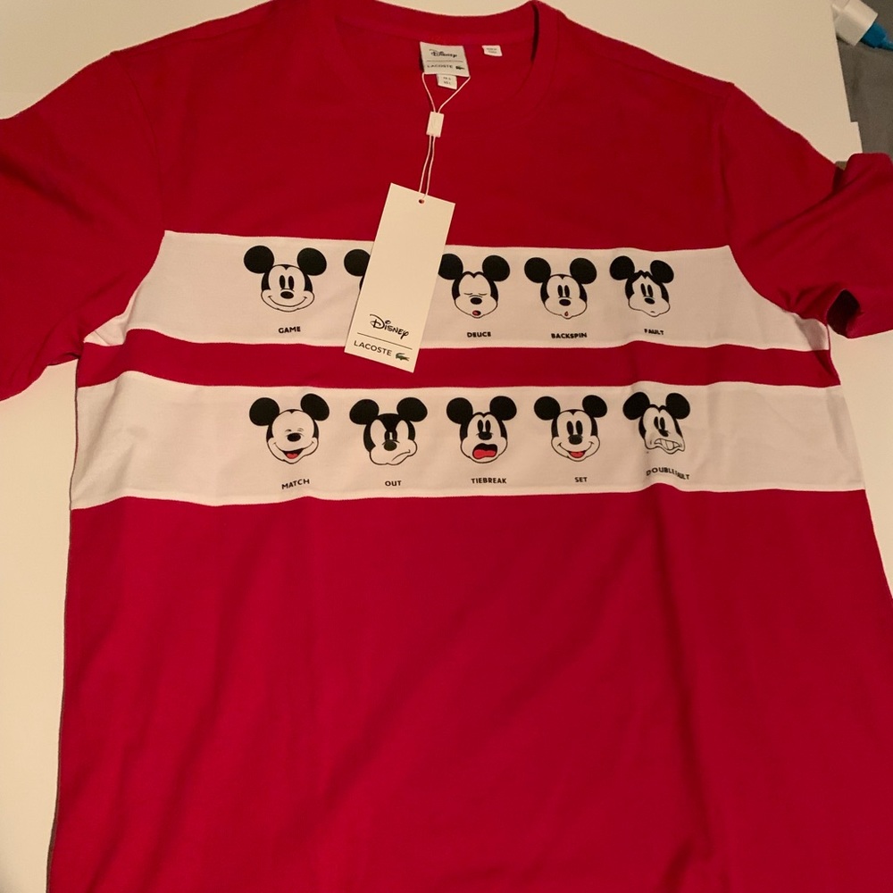 LACOSTE LIMITED EDITION MICKEY MOUSE TEE MENS L